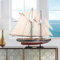 NAUTIMALL 66 cm großes Segelboot-Modell aus Holz, Segelyacht, Bluenose, Schooner, Schiff, Nachbildung, nautische Heimdekoration, Display-Kollektion, Wasserfahrzeug (66 cm)