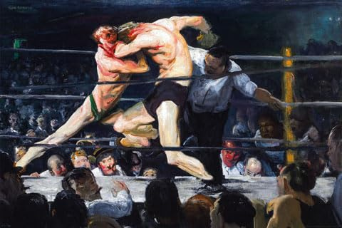 empireposter George Bellows - Stag at Sharkey's - Poster Kunstposter Druck - 91,5x61 cm