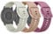 TUCOMO 3 Stück Armband für18mm Garmin Vivoactive 4S/ Venu 2S/Venu 3S/Vivomove 3S, Weiches Silikon Sport Ersatzband für Garmin Forerunner 255S/265S Herren Damen
