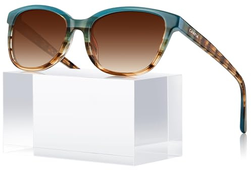 CARFIA Designer Acetate Womens Polarized Sunglasses Fit Most Face Shapes Trendy Shades UV Protection Hypoallergenic Handmade