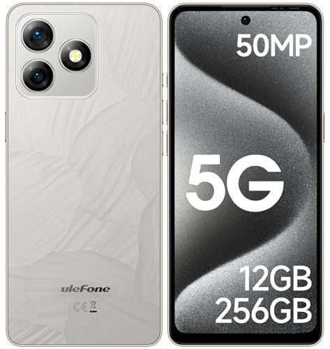 Ulefone Note 18 Ultra 5G Unlocked Smartphone (12+256GB), 50MP + 50MP + 32MP Camera, 6.78 FHD+ Display MediaTek Dimensity 720, 5450mAh Android 13 Dual SIM NFC IR Blaster Supported Mobile Phone- Gray