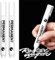 EUZUXU 2 Stück Marker Weiß Stift, 2,0 mm Fadenbreite, Wasserfest und Schnell Trocknender Permanent Marker, für Steine, Keramik Holz Papier Glas Stoff Metall Leinwand