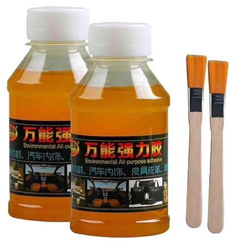 100 ml Dachhimmel-Reparaturkleber, Polsterstoff, starker Stoffkleber, Auto-Dachhimmel-Schnellreparaturkleber, schnell trocknender Dachstoff-Kleber, flüssiger Stoffkleber (2pcs)