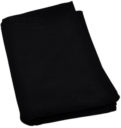 Tissu Acoustique,Toile pour Enceinte Tissu de couverture en maille for haut-parleur, maille noire, tissu anti-poussière, tissu de surface audio, accessoires HIFI, tissu transparent sonore haut de gamm