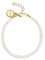 SINGULARU - Pompeya Armband. Edelstahl mit 18 Kt Vergoldeter Beschichtung und Zuchtperle. Schmuck für Damen.