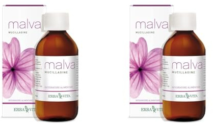 ERBA VITA Malva Mucillagine, 200 ml Liquido (Confezione da 2)