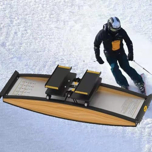 LXWKAI Indoor-Ski-Simulator, professionelles Indoor-Fitnessgerät, Bringen Sie einen Gehstock mit, Cardio im Fitnessstudio, Balance-Training