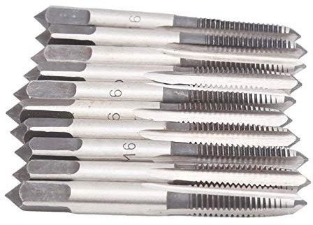 Phefop M6-Gewindebohrer, Konische Gewindebohrer, Metrische Gewindebohrer, Manuelle Gewindebohrer, Hardware-Werkzeuge aus Kohlenstoffstahl, Elektrische Teile und Materialien