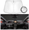 SHAOHAO Compatible con Renault Arkana 2021-2025 RS Line/E-Tech Parasol Plegable con Tejido Revestido de Plata Parasol Plegable protección UV y contra el Calor Accesorios Renault Arkana