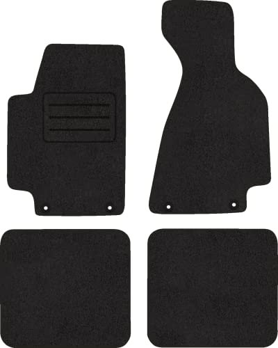 Fußmatten Velours Autoteppich passend für Audi 80 B4 Cabrio Satz schwarz