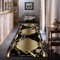 SLDAGe Teppich Läufer Gold Schwarz Luxus Teppich Flur Lang Modern Marmor Rutschfester Küchen Teppiche Läufer für Schlafzimmer Eingang Küche Wohnzimmer Lounge Bodenteppiche,80x260cm/32x102 in