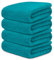 DECASATEXTIL Juego 4 Toallas Baño Extra Grandes 100x150cm Algodón 450g/m² – Toallas de Ducha Premium y Absorbentes para Hogar, SPA o Gimnasio (Oceano)