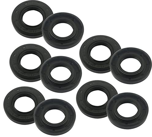 HBALDTEDC O Ringe Dichtungen， TC Typ Skelett Öl Dichtung Pack Von 10 ID 12mm for Motor Pumpen Auto Mehrere Größen(12x19x5mm)