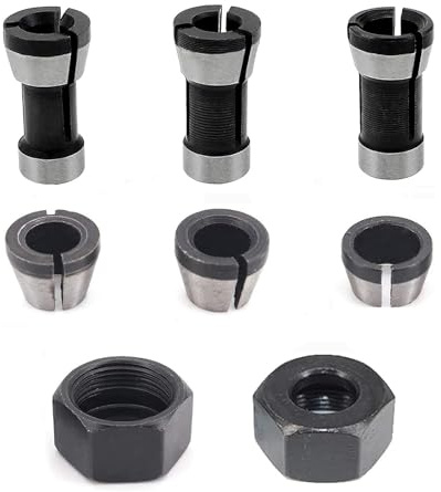 Lot de 8 pinces de serrage polyvalentes, kit d'adaptateur, jeu de pinces de chevrons, défonceuse à chevrons, adaptateur pour différentes machines de gravure, machines de découpe de bord, fraiseuses à