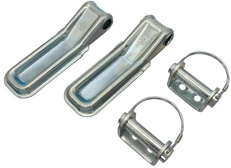 trailer parts4u 2X Bordwandscharnier Klappenscharnier mit Bolzen Länge 174 mm Ø16mm PKW Anhänger