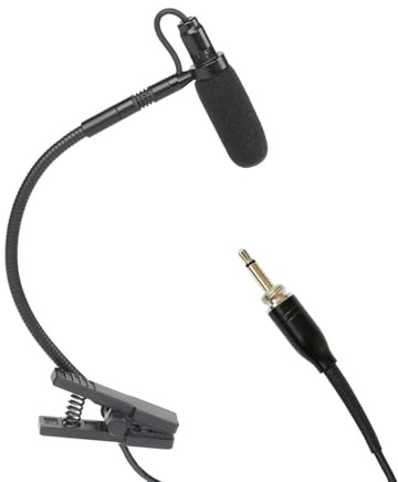 lmoikesz Saxophone Microphone Clip On Instrument Condenser Gooseneck Producing Audio During Performances Live Streams Clip On Instrument Condenser Gooseneck, Black, L3
