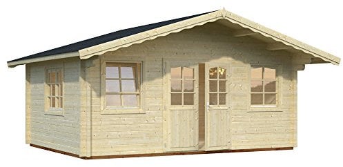 Palmako Blockbohlenhaus Helena 18,6 70 mm natur Isolierglas