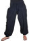 Kunst und Magie Damen Pluderhose Haremshose Sommerhose Hippie Goa Wellness Yoga, Farbe:Black/Schwarz, Größe Damen:38-42(L/XL)