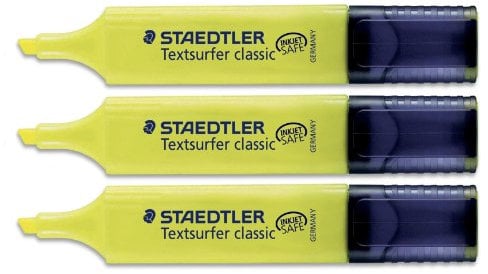 STAEDTLER Textmarker Textsurfer Classic, gelb VE=3