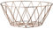 Bloomingville Brotkorb Home Brötchen Korb ø 25 cm, kupferfarben, Kupfer