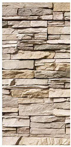 Bilderwelten Raumteiler Asian Stonewall Steinmauer Steine 250x120cm mit transp. Halterung