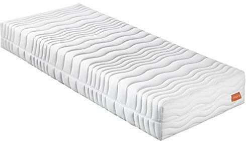 sleepling 193945 Matratze Innovation 300 | 7-Zonen Kaltschaummatratze | Wendegriffe | Härtegrad 2.5 bis 100 kg | Made in EU | Ökotex | waschbar 60 Grad | 140 x 190 cm, weiß