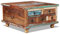 Festnight Couchtisch Wohnzimmertisch Sofatisch Altholz 70 x 70 x 38 cm
