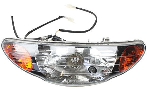 Xfight-Parts Scheinwerfer komplett mit Blinkern orange FIG16C-1 für Jinan Qingqi Rex RS 450 OFF-LIMIT/TRIBAL-Scooter/CAPRIOLO 50 QM50QT-6A