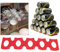 Tapis Rangement Frigo Organisateur en Silicone, Support Bouteille Vin Support pour Bière Tapis pour Ranger Bouteille Frigo Organisation.