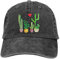 Unisex Cacti Cactus Love Artical Vintage Jeans Verstellbare Baseball Cap Baumwolle Denim Dad Hat - Schwarz - Einheitsgröße