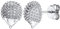 SILVERCUTE Ohrstecker 925 Sterling Silber Igel Ohrringe Weißgold überzogen süßer Ohr Piercing Schmuck für Mädchen Frauen Geburtstag Weihnachten Stud Earrings Accessoire