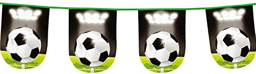 PARTY DISCOUNT Wimpelkette Fußball-Star, 6m, 15 Wimpel