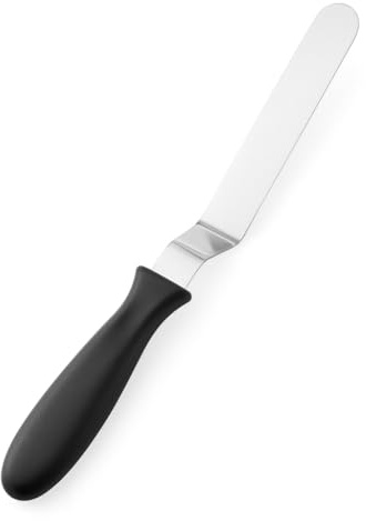 Graziano, Spatola Angolare Lama Lunga 25cm Acciaio Inox - Per Spalmare Glassa e Crema, 37.5cm Totale