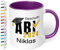 Tasse zum Abitur 2025: „ABI 2025 - Geschafft! Wunschname“ - Kaffeetasse mit Namen personalisiert - Geschenke zum Abitur, Abschlussgeschenk, Geschenk zur bestandenen Prüfung, Violett