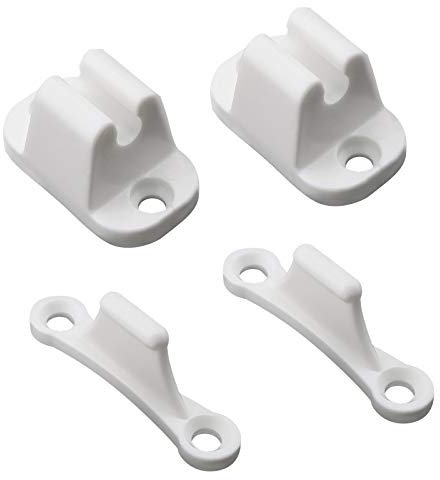 2x Kit de Retenue de Porte en forme de T Arrêt Retenant Support de Crochet en Plastique Compatible pour Camping-car RV Caravane