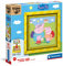 Clementoni 38809 Frame me up Peppa Pig – Puzzle 60 Teile ab 4 Jahren, buntes Kinderpuzzle inkl. Rahmen aus Karton, zum Aufhängen ohne Kleber, Geschicklichkeitsspiel für Kinder