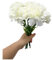 Rikyo 27,9 cm Blumensträuße Nelkenköpfe 10 Stängeln, Mini-Nelke, Seidenblätter,künstliche Blumen Immer Pflanzen, für Restaurant,Tischdekoration,Heim-Party und Hochzeitsdekoration (weiß)