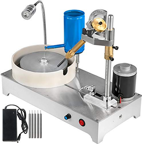 VEVOR Machine de polissage de bijoux 1800RPM Machine de polissage de roche à facettes gemmes Machine de polissage de tampon Polisseuse de roche