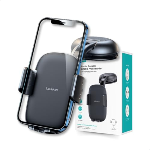 [Proper Case] USAMS Halterung für Smartphone & GPS (4,7 - 7,2 Zoll) Auto, einziehbar, um 360 ° drehbar, universal, ergonomische Windschutzscheibe & Armaturenbrett