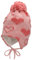 Sterntaler Baby Mädchen Mütze Baby GOTS Bommelmütze Herzchen Mütze - Mütze Baby, Kappe Kinder - aus Baumwolle mit Bindeband - rosa, 51