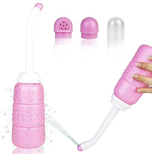 TopQuaFocus 12oz Bouteille périnéale pour soins post-partum Portable Voyage Peri Sprayer Bidet Postpartum Recovery Essentials After Birth Cleaning for Women Baby Personal Hygiene Care