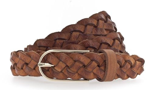 Vanzetti Braided Women's Belt W110 Cognac