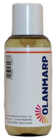 Olanmarp Feinwaschmittel Wollwaschmittel für Wolle Angora Alpaka (100ml) | Für Wolle, Angora, Alpaka, Daunen, Mohair – sanfte Pflege empfindlicher Textilien