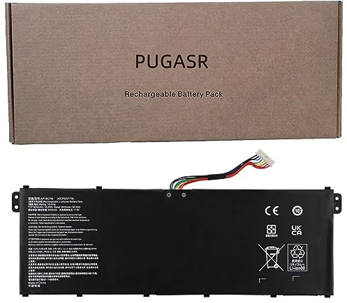 PUGASR AP18C7M Laptop Battery Compatible with Acer ConceptD 3 CN315-72 Spin 5 SP513-54N SP513-55N Swift 3 SF313-52 SF313-52G SF313-53 SF514-55T Swift 5 SF514-54GT SF514-54T Series 15.4V 55.9Wh