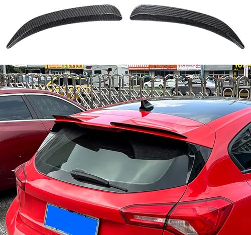 Auto Heckspoiler Spoiler für Ford Focus ST Line MK4 Fließheck 2019 2020 2021 2022 2023 Auto Kofferraum Dachspoiler Spoiler Körper Styling Außen Zubehör,Carbon Fiber Look