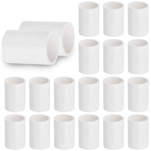 Bwintech 20 Pcs 25MM (3/4) connecteur de meulage Droit raccord de Tuyau en PVC - U raccord d'embrayage coude Connexion de Tuyau d'eau de Jardin