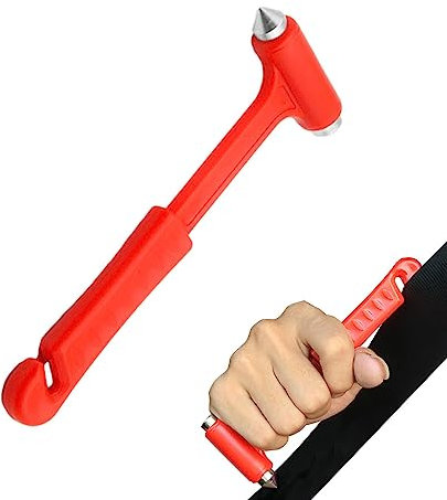 Martello di Sicurezza per Auto Rompivetro per Auto Sicuro Martello Strumenti per La Sicurezza 'Auto Martello di Emergenza per Auto con Taglia Cinture Strumento per Auto Essenziale