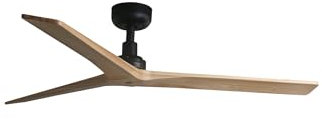 FARO BARCELONA 34283 modèle KLIM M Ventilateur de plafond noir/bois chêne