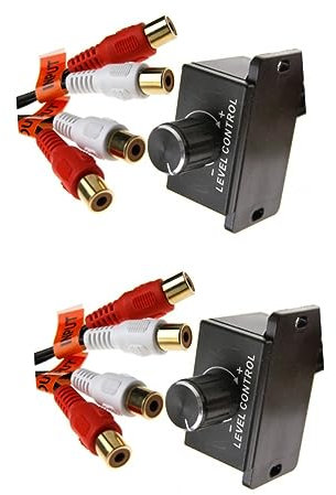 UKCOCO 2stücke Car Stereo Lautstärkeregler Mit - Einstellbarer Level Bass Audio Controller Für Auto Und Heimkino