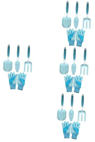 POPETPOP 4ensembles Truelle De Jardin Outil De Jardinage pour Creuser Et Râteau Et Gants pour Potager Jardin
